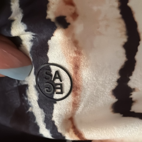 Sage Collective Duality Tie Dye Color block Bike Shorts Size M - Picture 4 of 5